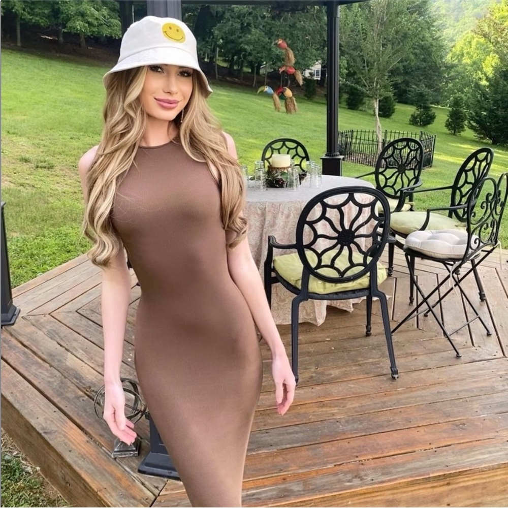 skims soft lounge dress oxide